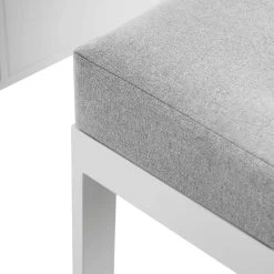 Albany Aluminium Large Corner Casual Dining Set With Rising Table, White -Garden Store OD DINE 1045 WHITE detail4