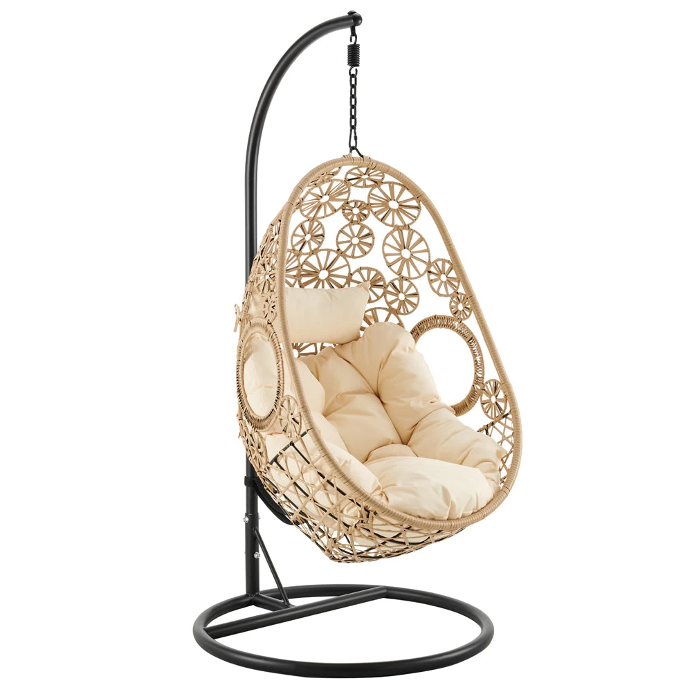Daisy Floral Pattern Indoor Outdoor Hanging Chair 8 Daisy Floral Pattern Indoor Outdoor Hanging Chair - Image 6