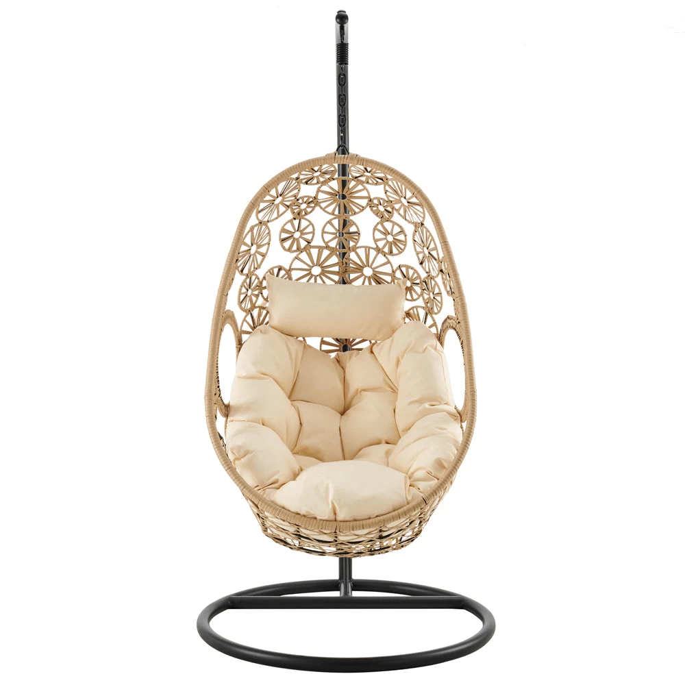 Daisy Floral Pattern Indoor Outdoor Hanging Chair 9 Daisy Floral Pattern Indoor Outdoor Hanging Chair - Image 7