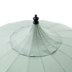 Hacienda 2.4M Sage Green Beaded Carousel Garden Parasol With Fringe Tassels And Aluminium Tilt 18 Hacienda 2.4M Sage Green Beaded Carousel Garden Parasol With Fringe Tassels And Aluminium Tilt -Garden Store OD PRSL 16 SAGE detail2
