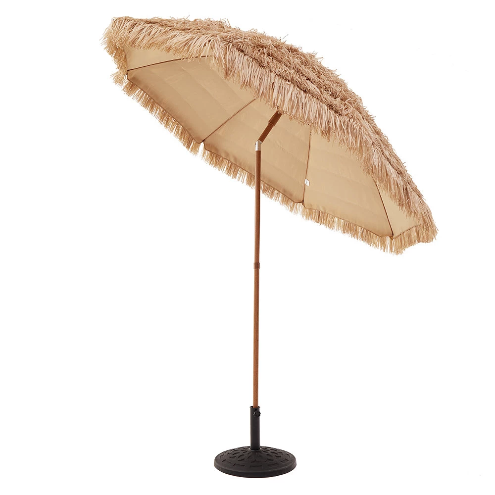 2.2M Thatch Patio Tiki Straw Parasol With Aluminium Tilt 9 2.2M Thatch Patio Tiki Straw Parasol With Aluminium Tilt - Image 7