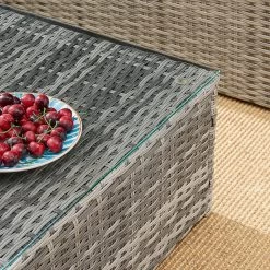 Troy Corner Rattan Garden Sofa Set With Table -Garden Store OD SF 005 GREY detail3