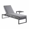 Albany Aluminium Sun Lounger, Grey -Garden Store OD SLG 155 GREY WB1