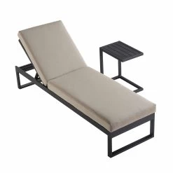 Albany Aluminium Sun Lounger, Taupe -Garden Store OD SLG 155 TAUPE WB3