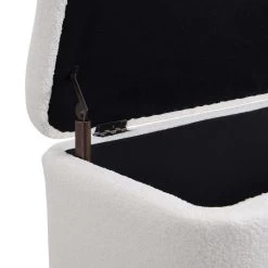 Jed Ecru Boucle 120cm Large Storage Ottoman Bench 22 Jed Ecru Boucle 120cm Large Storage Ottoman Bench -Garden Store OTTO 2245 ECRUBOUCLE detail2