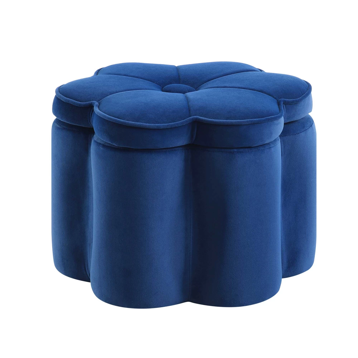Pollie Navy Velvet Storage Stool 9 Pollie Navy Velvet Storage Stool - Image 7
