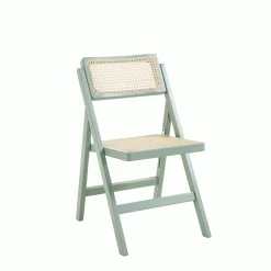 Frances Set Of 2 Folding Cane Rattan Chairs, Mint -Garden Store XN 2054 SAGE GIF compressed