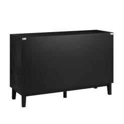 Bianca Chip Carved 6 Drawer Chest, Antique Bronze & Black -Garden Store XXCOD 010 GOLD BLACK WB6