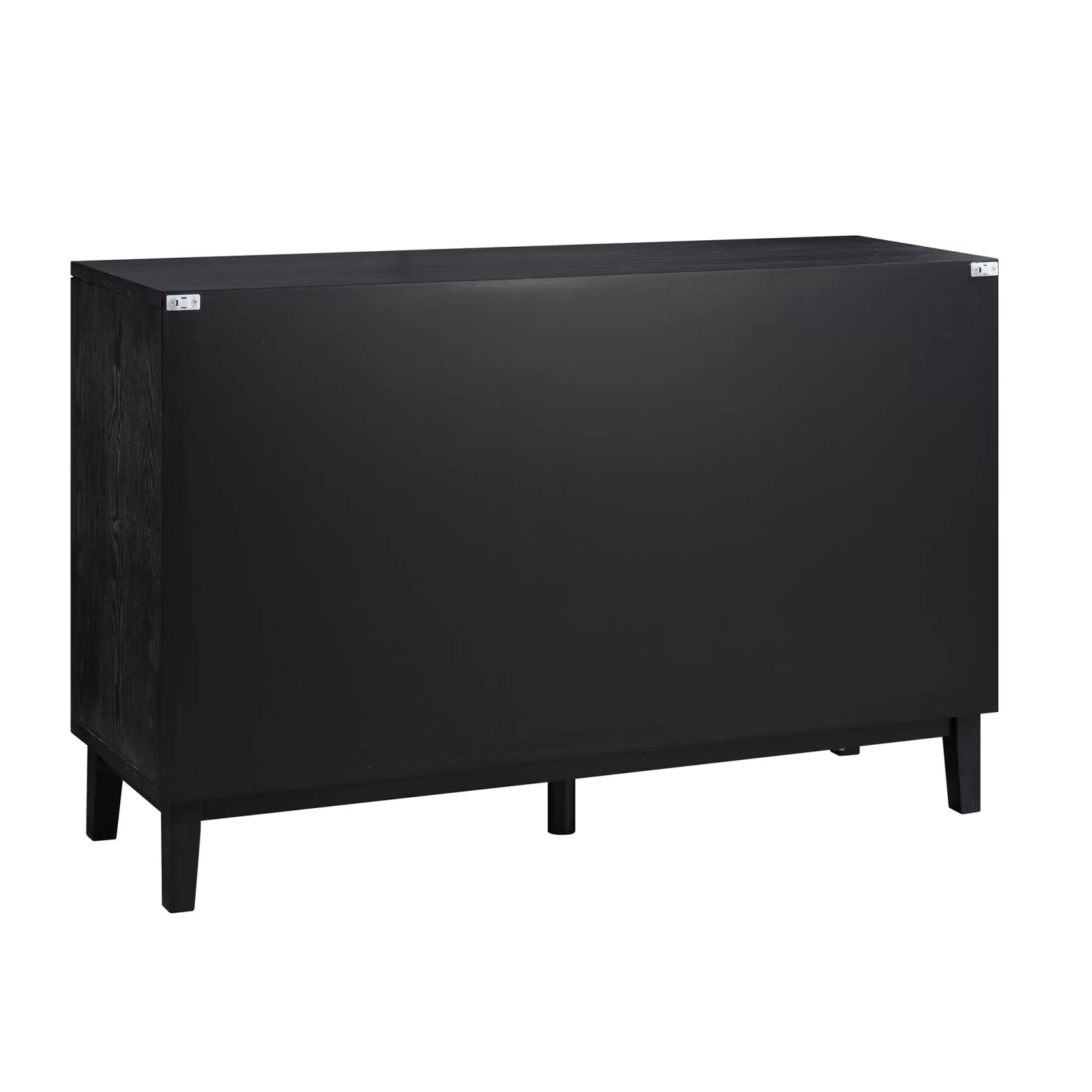 Bianca Chip Carved 2-Door 3-Drawer Sideboard, Antique Bronze & Black 12 Bianca Chip Carved 2-Door 3-Drawer Sideboard, Antique Bronze & Black - Image 10
