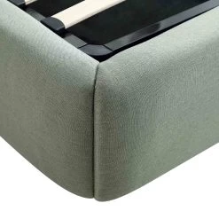 Constance Winged Headboard Ottoman Storage Bed, Olive Linen 31 Constance Winged Headboard Ottoman Storage Bed, Olive Linen -Garden Store ZD 2182 OLIVE LIN detail3