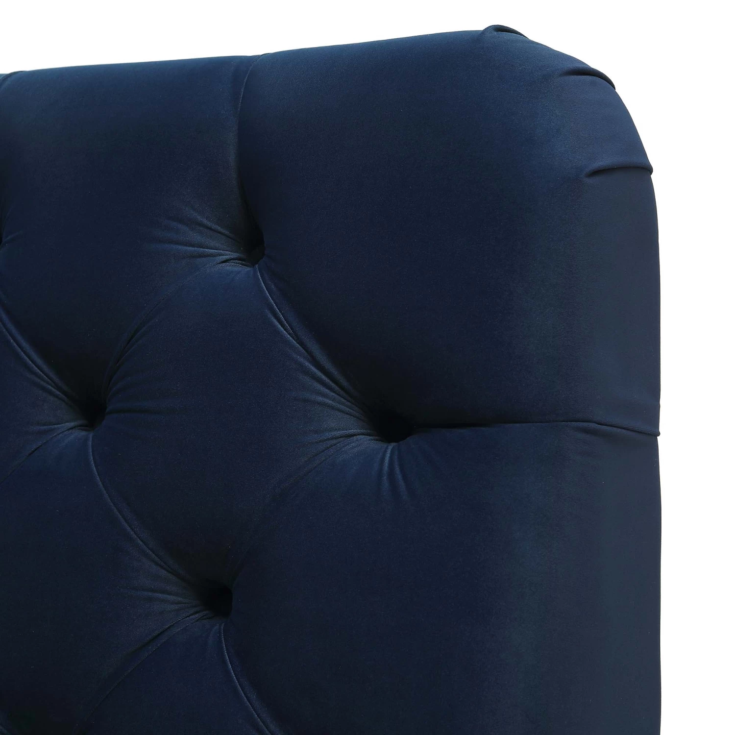 Leamington Deep-Buttoned Upholstered Bed, Midnight Blue Velvet 13 Leamington Deep-Buttoned Upholstered Bed, Midnight Blue Velvet - Image 11