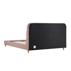 Leamington Deep-Buttoned Upholstered Bed, Rosewater Pink Fabric -Garden Store ZX 1063 PALEPINK FAB WB5