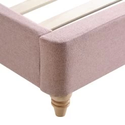 Leamington Deep-Buttoned Upholstered Bed, Rosewater Pink Fabric -Garden Store ZX 1063 PALEPINK FAB detail3