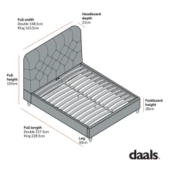 Leamington Deep-Buttoned Upholstered Bed, Rosewater Pink Fabric -Garden Store ZX Beds ZX 1063 No SK 600x 33eeb52e 7da3 4234 9c7a eb4b92070541