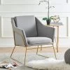 Hedy Accent Chair In Grey Velvet -Garden Store dda43df3 3b24 4f83 b485 21b484ab5c3b