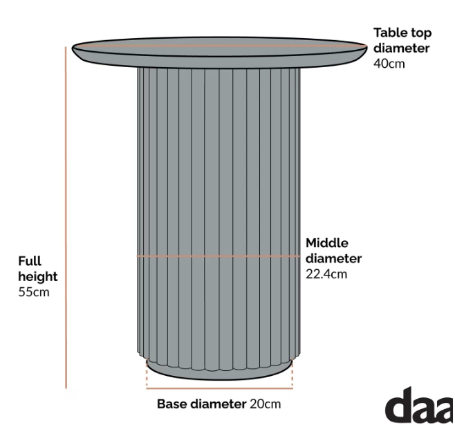 Maru Oak Round Side Table, Sage Green 7 Maru Oak Round Side Table, Sage Green - Image 5