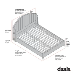 Eleanor White Boucle Upholstered Bed Frame With Domed Headboard -Garden Store image 2024 05 20T12 41 27 823Z 1